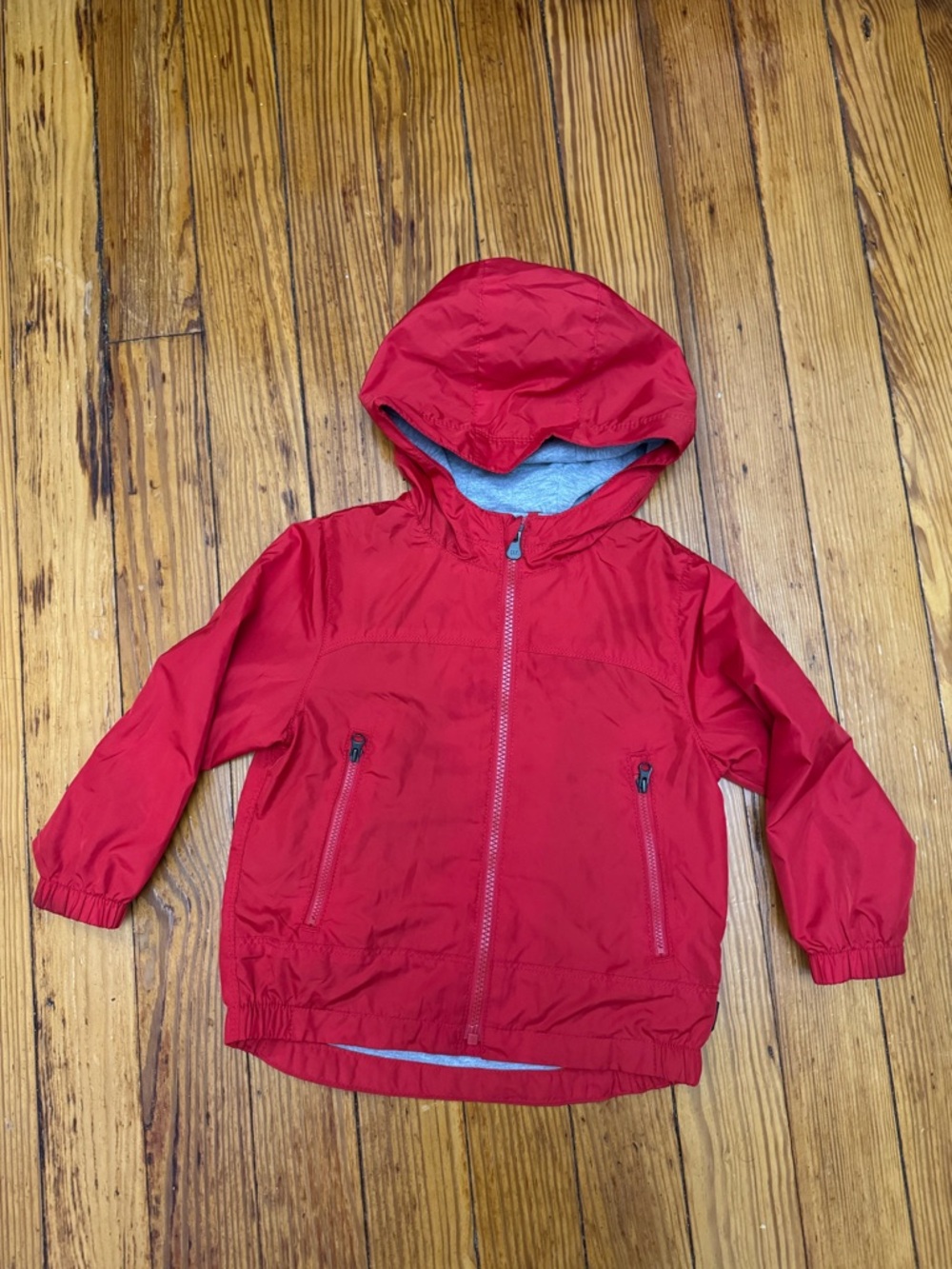 GAP Kids Red Hooded Windbreaker - 3T